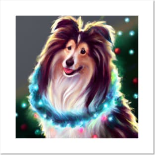 Cute Sheltie Drawing Posters and Art